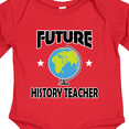 thumbnail image 4 of Inktastic Future History Teacher Boys or Girls Long Sleeve Baby Bodysuit, 4 of 5