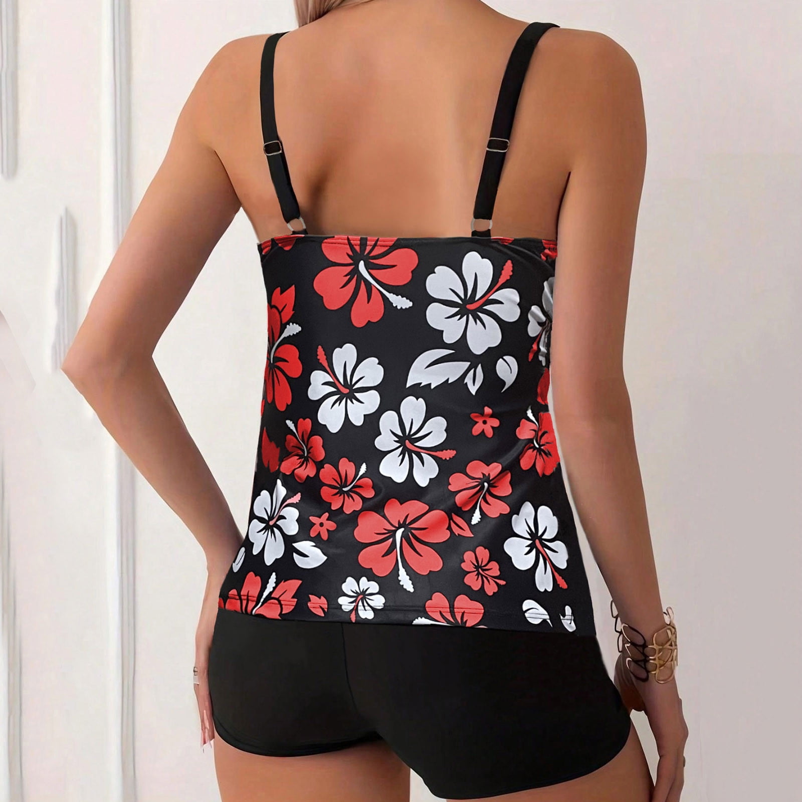 Traje De Baño Para Mujer, Bikini De 2 Piezas, Traje De Baño Para Mujer, Tankini De Cintura Alta, Traje De Baño De Dos Piezas Para Mujer, Púrpura, Large