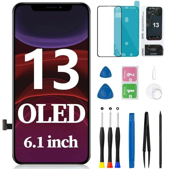 Reemplazo de pantalla OLED de 6.1 pulgadas para iPhone 13, montaje completo