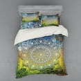 thumbnail image 2 of Ethnic Duvet Cover Set, Mystic Mandala Culture Chakra Karma Calmness and Harmony Boho Design, Bedding Set with Shams and Fitted Sheet, 3 Sizes, by Ambesonne, 2 of 3