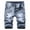 Blue, variant on Fanxing Men's Casual Denim Shorts (No Belt) Petite Ripped Denim Shorts & Jeans Fashion Ripped Short Jean Denim Shorts with Hole Men Shorts Casual Cargo Black,M