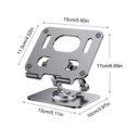 thumbnail image 3 of RYRDWP Tablette et Téléphone Portable Support de Bureau avec Base Rotative en Aluminium Pliable et Relevable Support Universel Support Pouces LaptopTablets Téléphone Mobile, 3 of 7