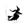 thumbnail image 2 of Vinyl Wall Art Decal - Flying Witch - 22.5" x 22.5" - Fun Spooky Halloween Seasonal Decoration Sticker - Teens Adults Indoor Outdoor Wall Door Window Living Room Office Decor, 2 of 2