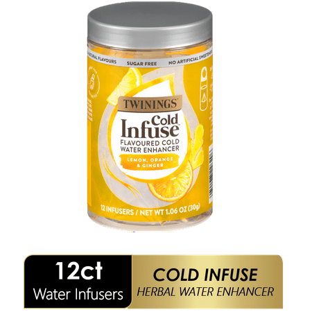 Twinings Cold Infuse Lemon, Orange & Ginger Tea Bags, 12 Ct.