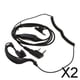 thumbnail image 1 of Auricular negro,Auricular de 2 pines con micrófono PTT,Auriculares con gancho para la oreja 2 piezas, 1 of 8