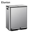 thumbnail image 5 of Eluvion Touchless Motion Sensor Trash Can, 2 x 7 Gallon Dustbin, Hands-Free Operation, Removable Inner Bucket, 50 Liter Modern Stainless Waste Bin for Bathroom, Bedroom, or Home Office, 5 of 5