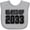 AC-Heather Grey, variant on Inktastic Class of 2033 Boys or Girls Baby Bib