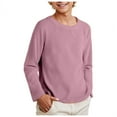 thumbnail image 3 of Ketyyh-chn99 Boys Tshirts Boys Fashion Boys Basic Long Sleeve Tee Size for 8-9 Years,Purple, 3 of 6