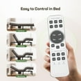 thumbnail image 3 of Split King Adjustable Bed Frame with Massage, Updated Adjustable Bed Base with Thickened Frame, Wireless Remote, Head and Foot Lift, Anti-Snore/0 Gravity, Under-Bed Light, Voice Control Electric Beds, 3 of 9