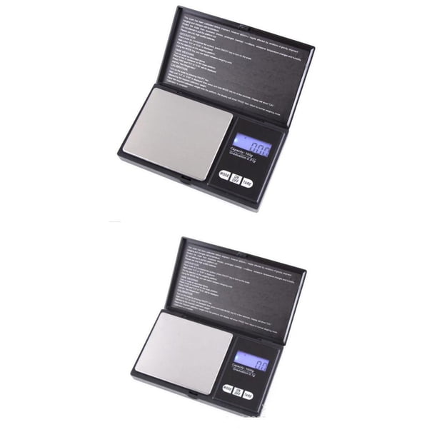 LCD De Esca De Gramos De Esca De Joyería De Esca Digital De 2 Paquetes Sunnimix Báscula digital para joyas Gram