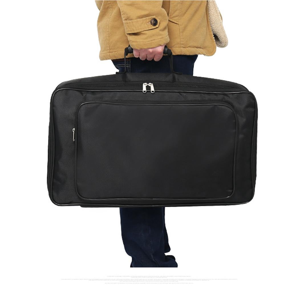 Big Storage Guitar Effect Pedal Board Case bag Carryinging Bag for Guitar Replacement Parts, 24.41 x 13.78 x 5.91inch, Black