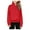 Red, variant on LIJCC Girls Fleece Sweatshirt Fleece Quarter Zip Long Sleeve Pullover Hoodies Trendy Lightweight School Uniform Sweatshirts Fall Clothes for Teen Girls Thumb Hole