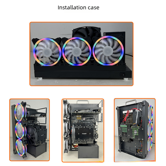 Soporte de placa base ATX de canal único X79X99 con chasis abierto y soporte portátil para rack refrigerado por agua