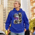 thumbnail image 4 of Racoons Howling at the Moon Sweatshirt Funny Galaxy Wildlife Universe Humor Weird Animal in Space Hoodie, 4 of 7
