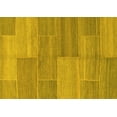 thumbnail image 1 of Ahgly Company Machine Washable Indoor Rectangle Abstract Yellow Modern Area Rugs, 4' x 6', 1 of 4