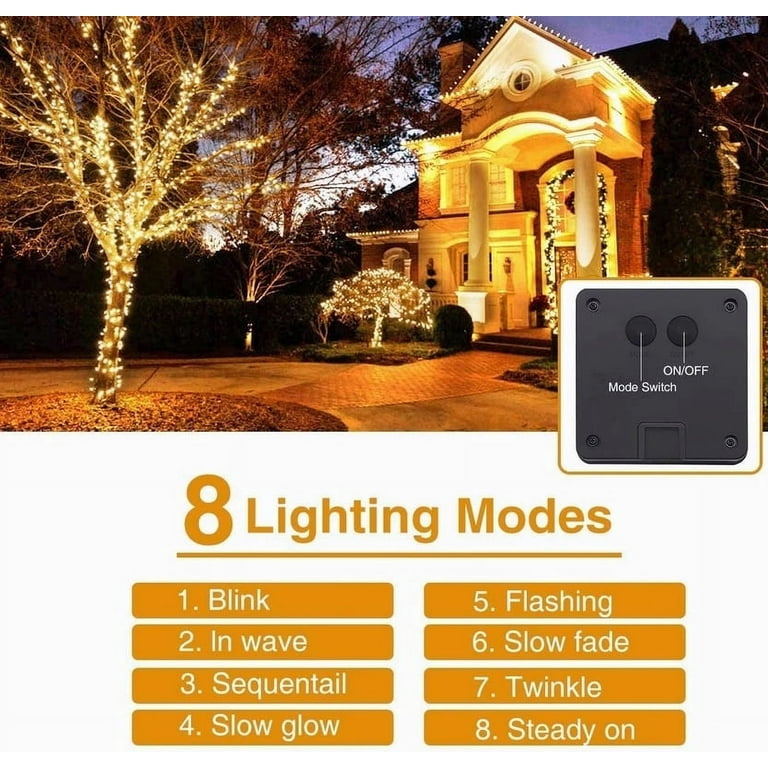 5M 50LED Solar LED Light Bar Home Garden Copper Wire Solar Outdoor