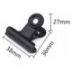 thumbnail image 3 of Clip de 10p de metal plateado negro transparente para papelería, suministros de oficina, clip de papel para el hogar, clip fijo para libros pequeños, clip para tablero de dibujo, 3 of 5