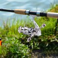 thumbnail image 2 of Carrete de pesca giratorio Carrete de baitcasting de pesca de metal Suministros de pescador ligero Hugtrwg Para estrenar, 2 of 9