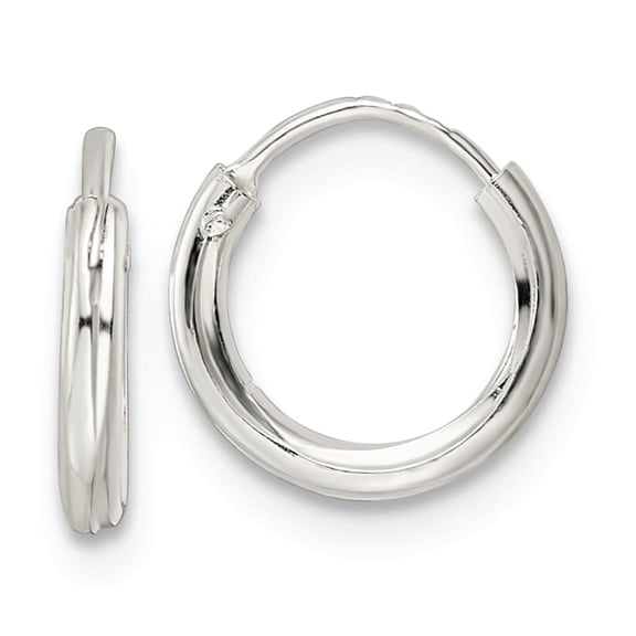 TheJewelryHut Designer Sterling Silver Polished 1.5x10mm Endless Tube Hoop Earrings