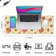 thumbnail image 5 of Sleek 31.5x11.8 inch Keyboard & Mouse Pad, Non-Slip Gaming Mat, Waterproof Desk Pad featuring Summer Fruits & Strawberry Leaves Design - for Work, Game, Mousemat Office or Home Use, 5 of 7