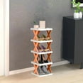 thumbnail image 4 of Meggemo 5 Tier Simple Storage Rack Easy Assembly Shelving Unit for Home Office Bedroom Bathroom Small Items Organization, 4 of 6