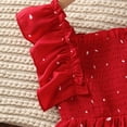 thumbnail image 5 of Dpytoraw Girls Child Sleeveless Dot Prints Ruffles Summer Beach Sundress Party Dresses Princess Dress Girls Floral Dresses Size 5-6 Years, 5 of 5