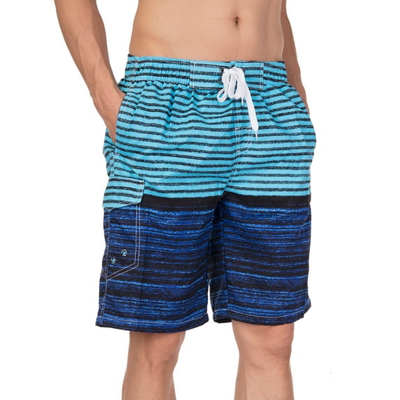 Stripe Beach Shorts for Men's Beachwear Swim Trunks Pants Swimwear Short Trunks Swimsuits Board Shorts With Mesh Lining