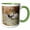 Green/White, variant on 3drose, Two Texas Longhorn Cattle in Grassland, 11oz Mug