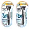 thumbnail image 2 of Schick Quattro Razor & Cartridges, Titanium Coated Blades, 1 Razor, 2 Cartridges (Pack of 2) + Schick Slim Twin ST for Sensitive Skin, 2 of 2