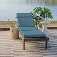 thumbnail image 4 of ARDEN Outdoor Chaise Cushion, 21 x 72, Water Repellent, Fade Resistant 21 X 72, French Blue Texture, 4 of 6