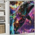thumbnail image 6 of Orinice Galaxy Bathroom Decor Set with Hooks, Colorful Luxurious Graphic Print Polyester Fabric Shower Curtain Set, 100% Polyester  Bathroom Shower Curtain Set 60x72, 6 of 7