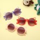 thumbnail image 2 of Cartoon Sunglasses Colorful Summer Outdoor Glasses Cat Eye Eyewear Children Girls Round Frame, 2 of 5