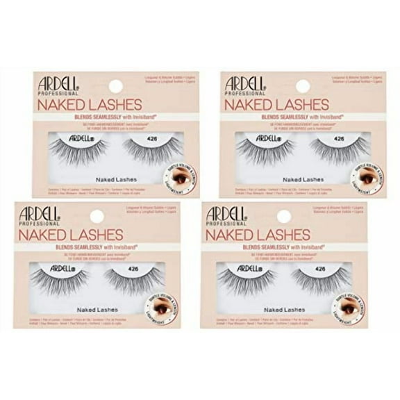Ardell Strip Lashes Naked Lashes 426 with Invisiband, 4 pairs