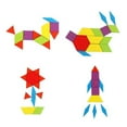 thumbnail image 2 of Fiudx Juego de Bloques de Madera, Rompecabezas de 155 Piezas con Formas Geométricas, Juguetes Educativos de Tangram, Diseño de Materiales Seguros, Experiencia de Aprendizaje Divertida, Entretenimient, 2 of 6