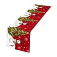 thumbnail image 2 of Eolstice Christmas Table Runner, Long Strip Tabletop Centerpiece, Holiday Dinner Decor, Festive Red Dining Table Linen, Winter Home Party Supplies, 2 of 7