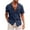 Navy-mens shirts clearance sale medium, variant on Txeol Daily Deals Mens Short Sleeve Button Up Shirts Linen Cotton Beach Tops Summer Casual Solid Color Classic Lapel Tees,Green,L