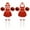 Red A, variant on iiniim Kids Girls Cheer Leader Dance Cheerleading Uniform Dress with Pom Pom Socks Party Red B 8