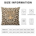 thumbnail image 5 of COMIO  Leopard Print Throw Pillow Covers Animal Skin Texture Decorative Pillowcases Soft Cushion Covers for Sofa Couch Bed Home Decor, 5 of 5