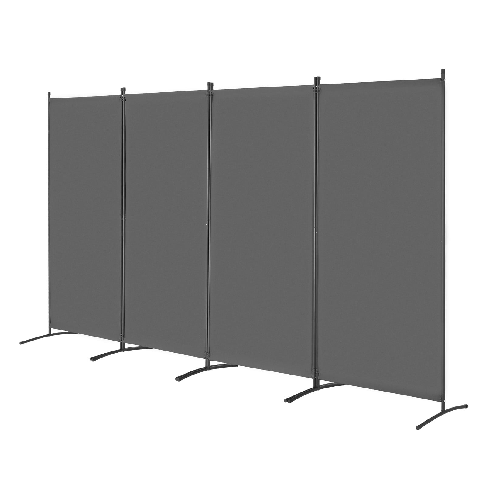 VEVOR Room Divider, 4 Panels Room Divider, Folding Privacy Screen and Portable Partition Divider for Room Separation, Freestanding Room Partitions for Office, Bedroom, Study, Grey