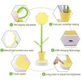 thumbnail image 3 of Kids Desk Lamp - Creative Rechargeable Desk Lamp LED Eye Protection Touch Sensor Table Lamp Dimmable Bedside Lamp with Pen Holder (Yellow), 3 of 5