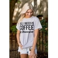 thumbnail image 4 of All Need Is Coffee Mascara Funny Gym Women's Graphic T Shirt Tees Brisco Brands S, 4 of 5