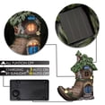 thumbnail image 3 of TERESA'S COLLECTIONS 6" Boot Fairy House Garden Statue with Solar Light, Resin Outdoor Decor, 3 of 6