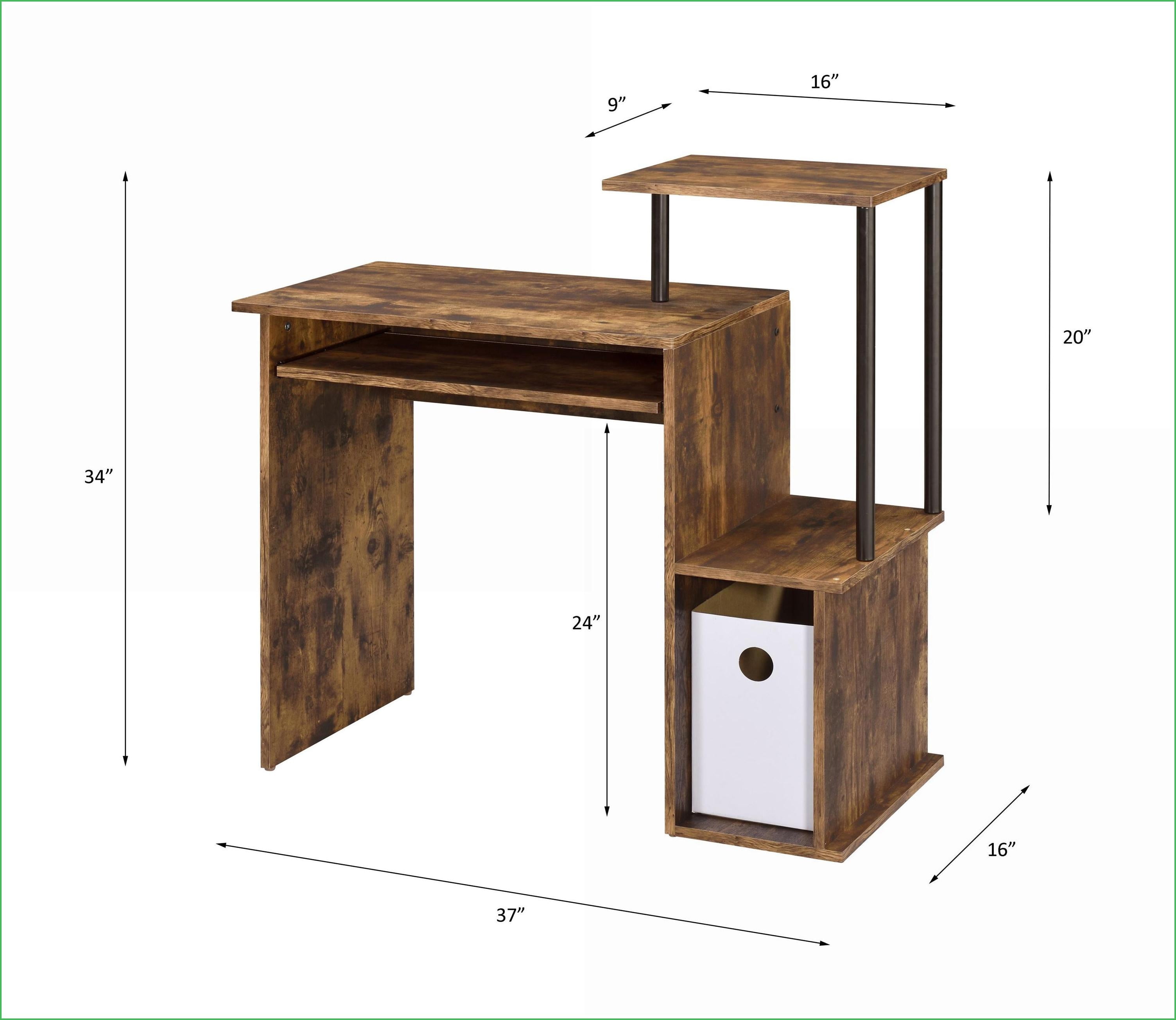 Desks for Home Office, Weathered Oak & Black Computer Desk with Keyboard Tray, Shelf & Storage | Metal | Synthetic Wood