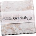 thumbnail image 1 of Linda Ludovico Stonehenge Gradations II Chips de mineral de hierro 42 Paquete de dijes cuadrados de 5 pulgadas Northcott CGRAD42-36, 1 of 2