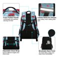 thumbnail image 4 of FORMRS Kids School Backpack Elementary Student Unisex Travel Bookbag with Reflective Stripes, Blue Truck Pattern, 4 of 7