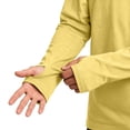 thumbnail image 6 of LUGOGNE Mens Tshirt Long Sleeve Crewneck Athletic Tops with Thumb Holes Comfortable Lightweight Workout Gym Running Pullover Tee Yellow,M, 6 of 7