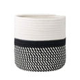 thumbnail image 1 of Baohd Panier de Rangement en Coton Portable Grand Ouverture Remplacement Rond Chambre Plante Articles de Toilette Conteneur Cosmétique Type 2 25cm, 1 of 6