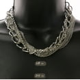 thumbnail image 3 of Mi Amore Adjustable Statement-Necklace Silver-Tone, 3 of 3