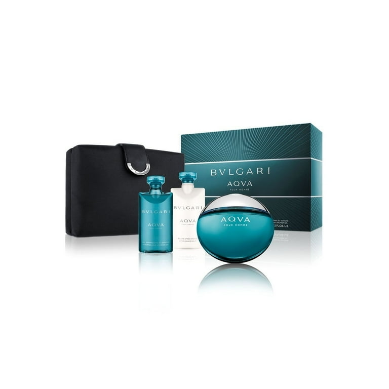 Bvlgari Aqva by Bvlgari for Men - 4 Pc Gift Set 3.4oz EDT Spray