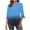 Blue, variant on Scyoekwg Going Out Tops for Women V-Neck Three-quarter Sleeve Shirts Vintage Loose 3/4 Sleeve Tops Fall Clothes Gradient Color Graphic Tops Fashion Dressy Casual Blouses Tops(Green,M)